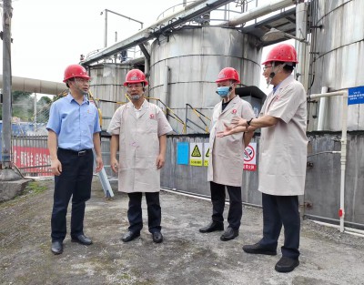 格式工廠省機(jī)電控股公司黨委副書記、總經(jīng)理董飛龍，黨委委員、副總經(jīng)理吳大文在永安雙華公�?.jpg